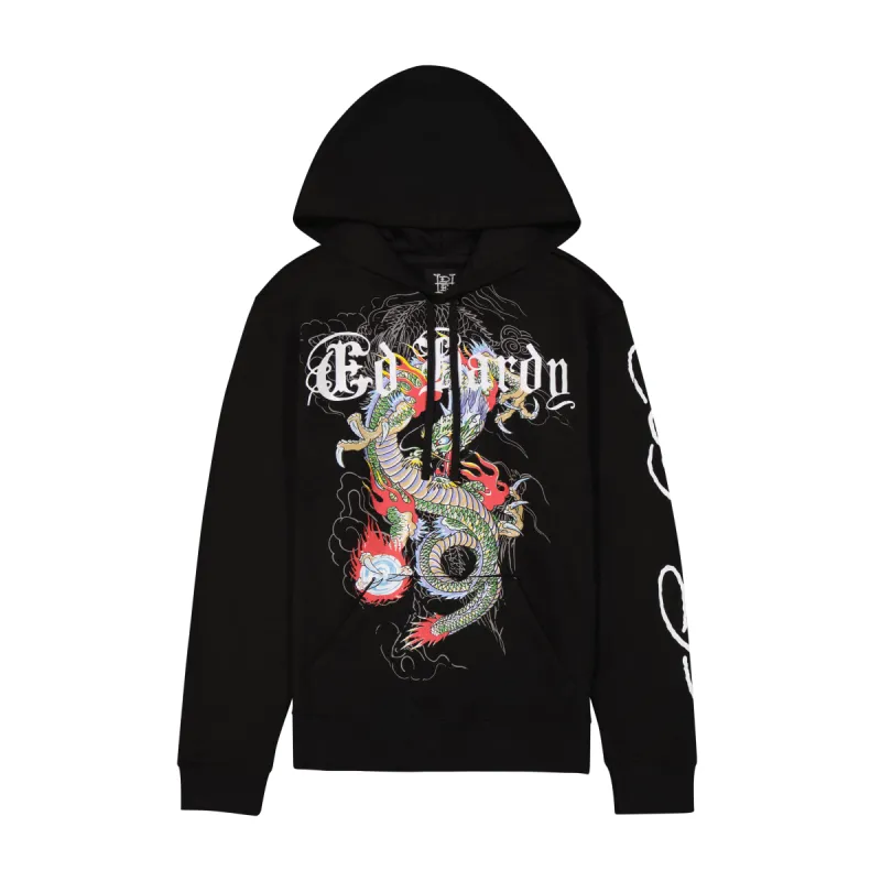 Japan Dragon Mens Hoodie sold by Ed Hardy