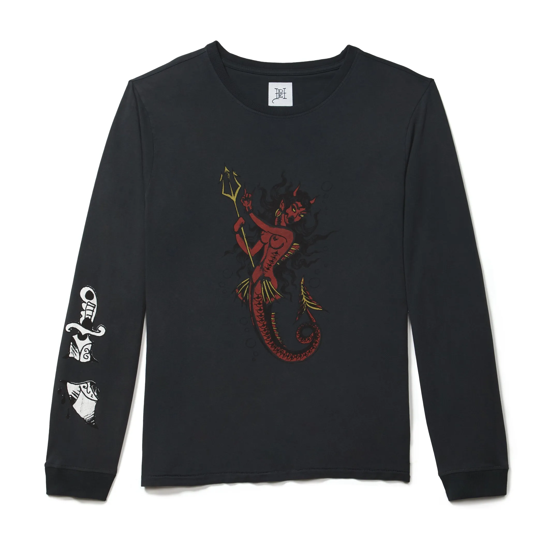 Devil Mermaid Long Sleeve Tee sold by Ed Hardy