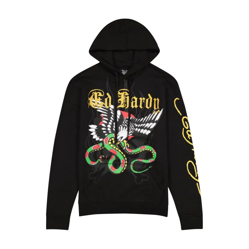 Eagle Snake Pullover Hoodie sold by Ed Hardy
