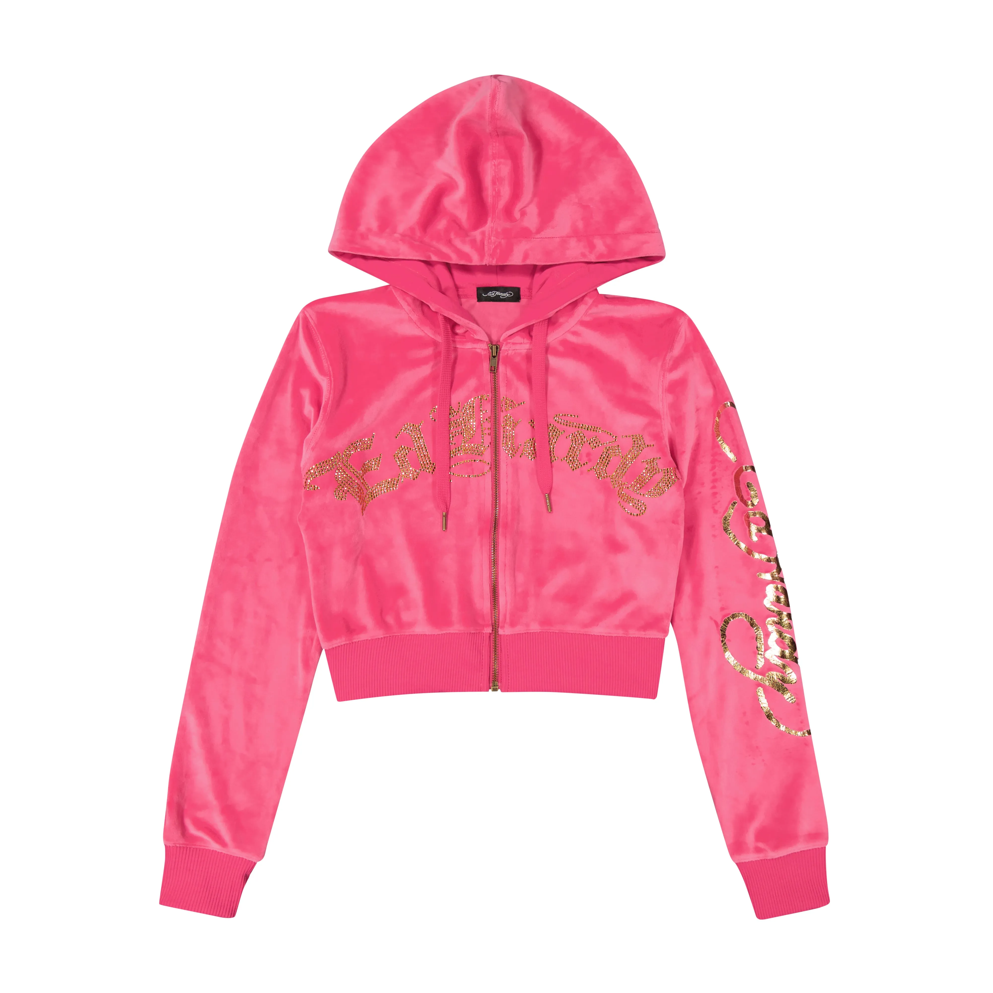 Tattoo Eagle Y2K Velour Hoodie sold by Ed Hardy