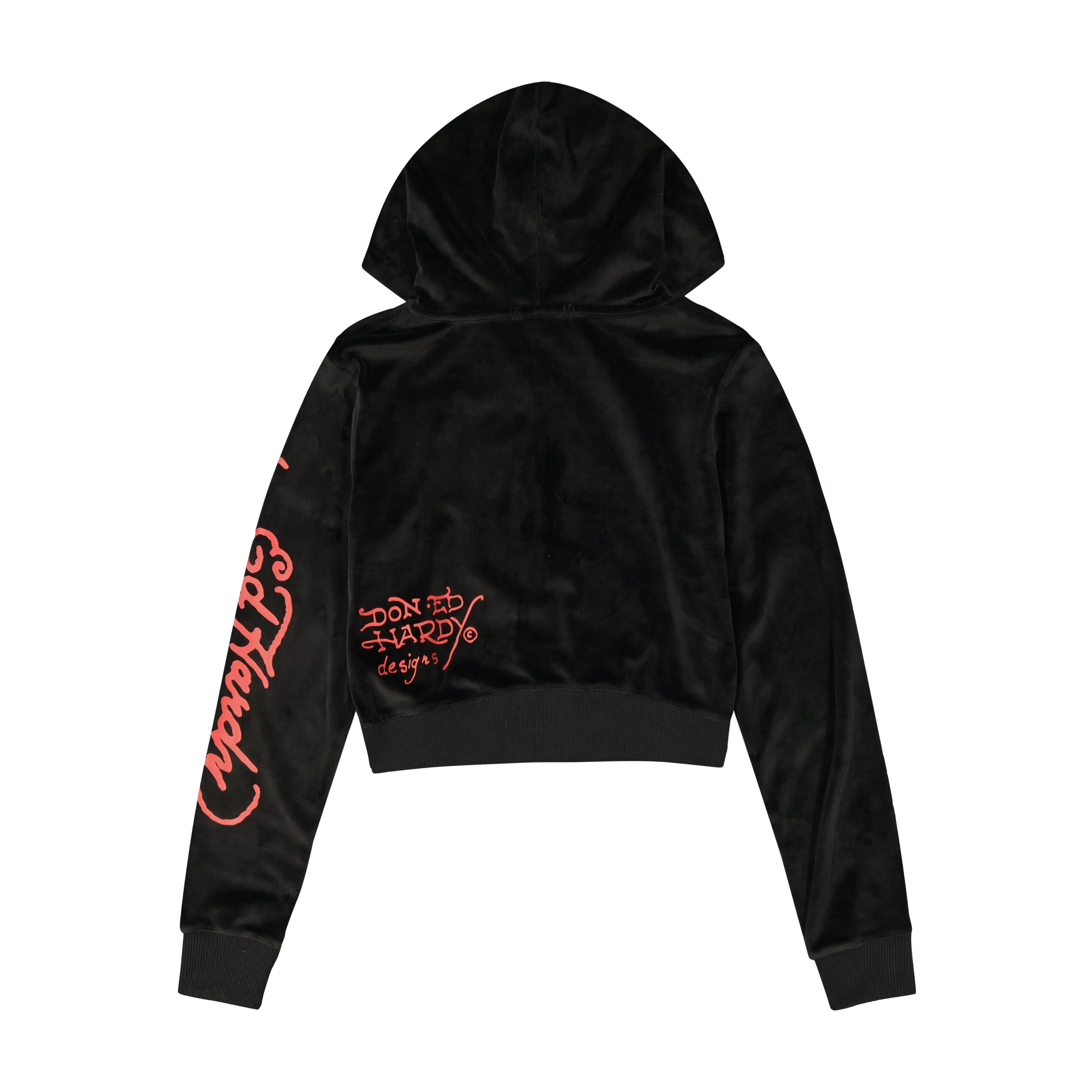 NYC Skull Y2K Velour Hoodie sold by Ed Hardy product image thumbnail 2