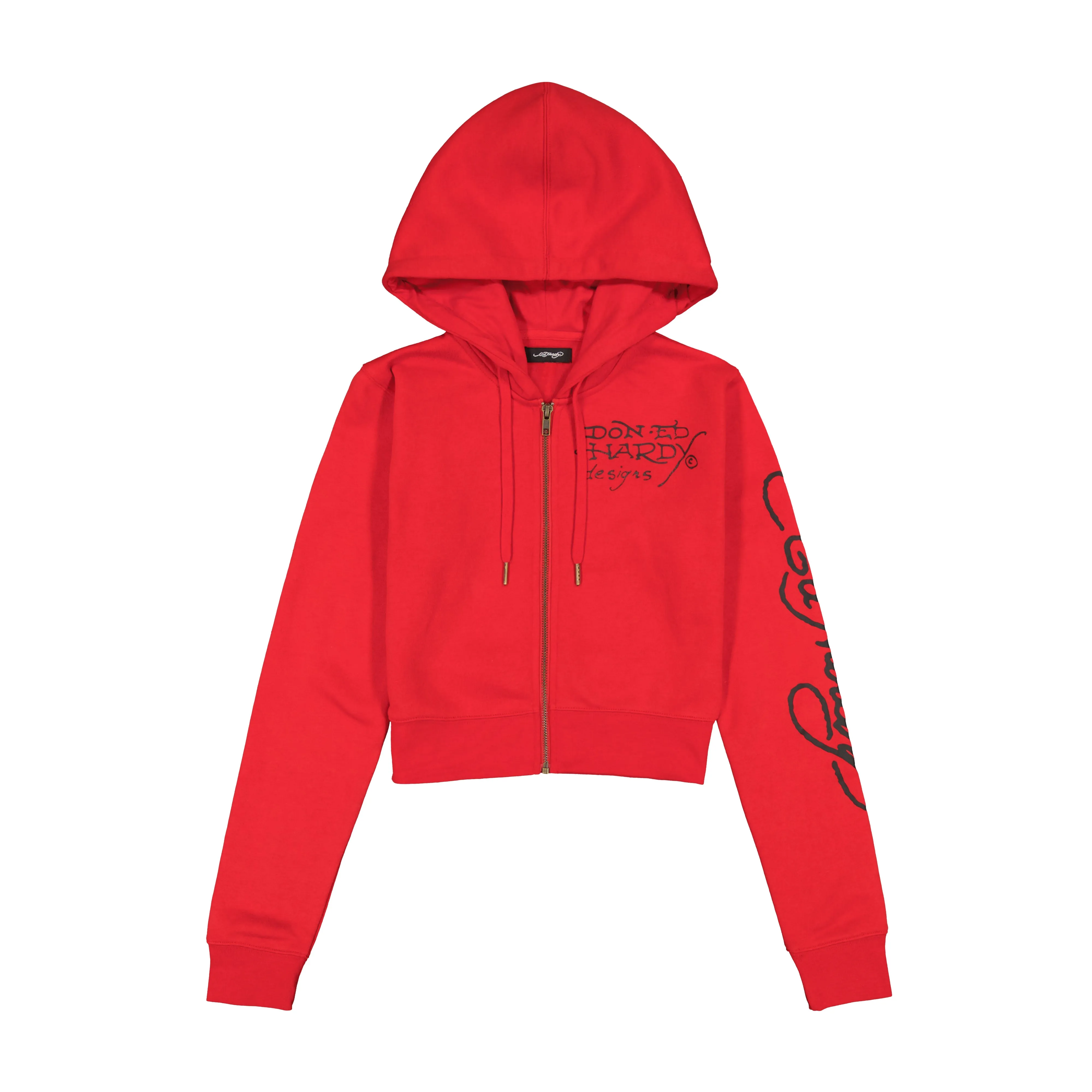 Panther Dagger Cropped Hoodie sold by Ed Hardy