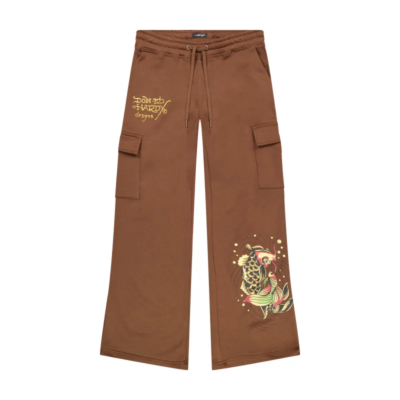 Koi Fish Cargo Sweatpants sold by Ed Hardy