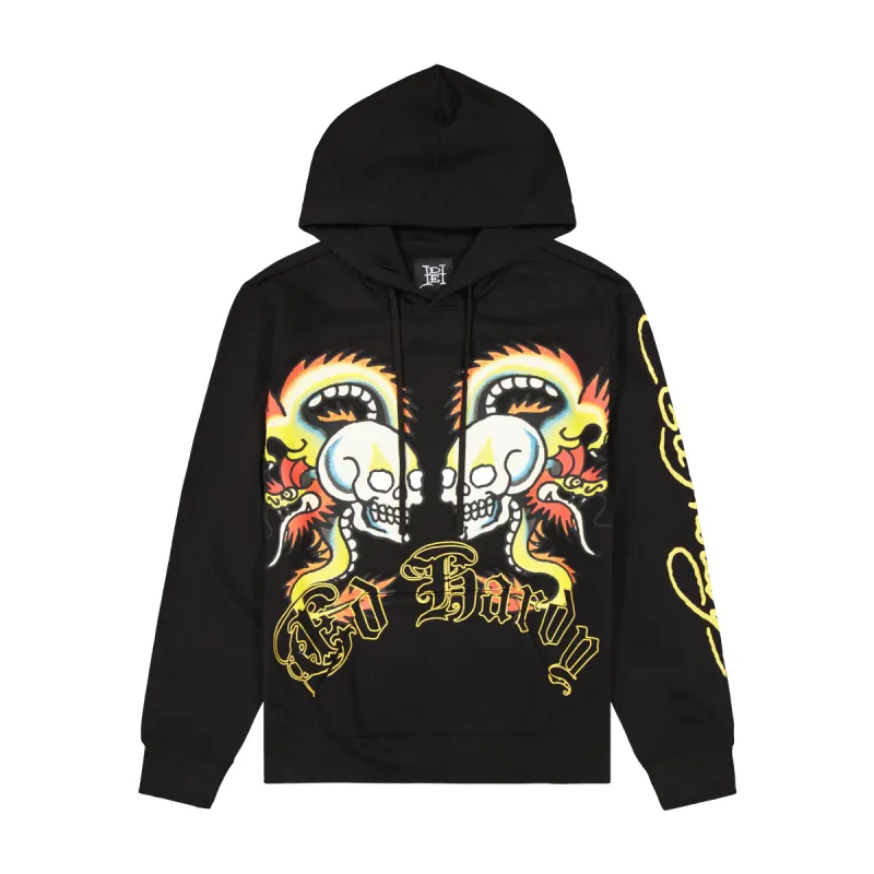 Dragon Skull Mens Hoodie sold by Ed Hardy