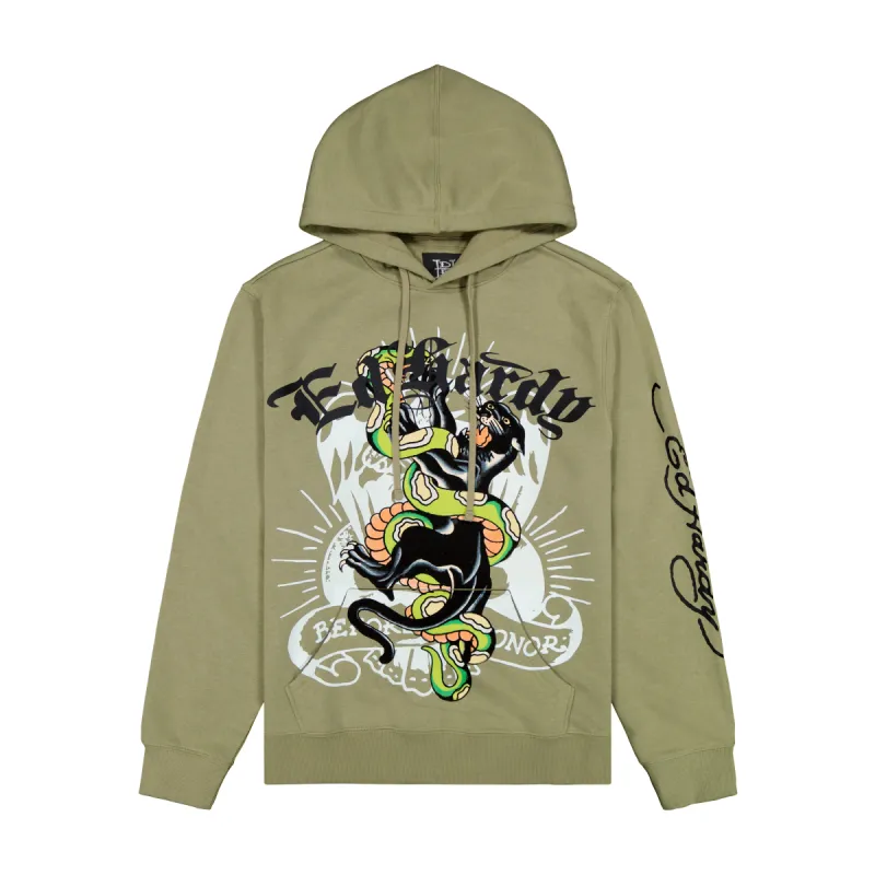Panther Snake Mens Hoodie sold by Ed Hardy