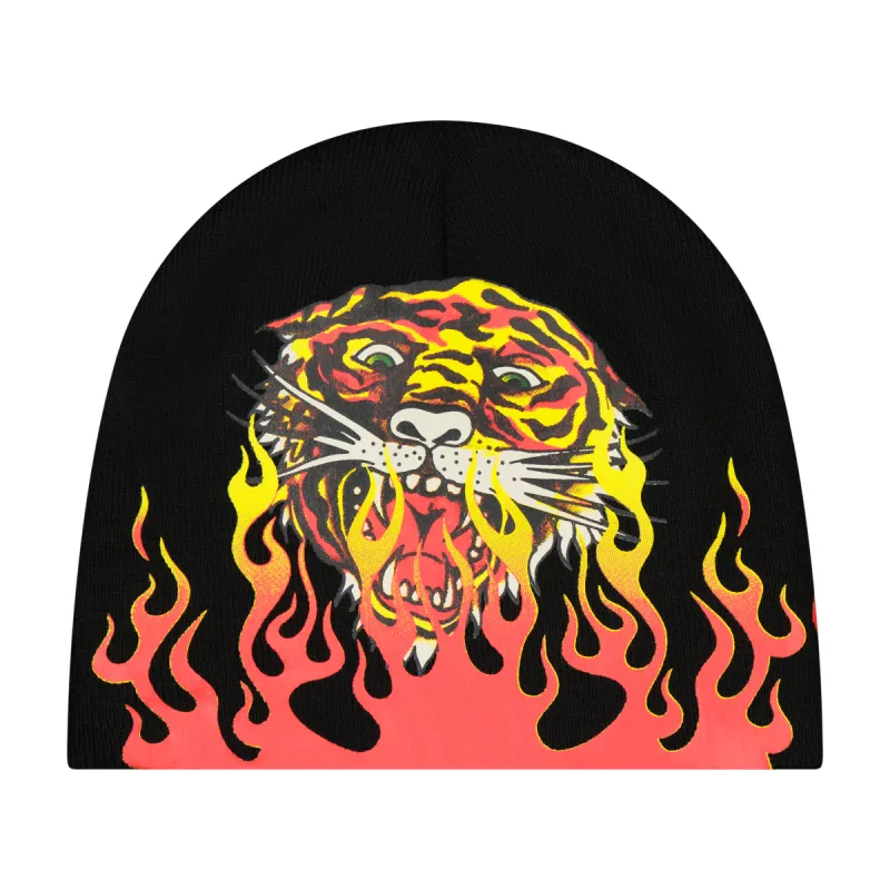 Flame Tiger Beanie sold by Ed Hardy
