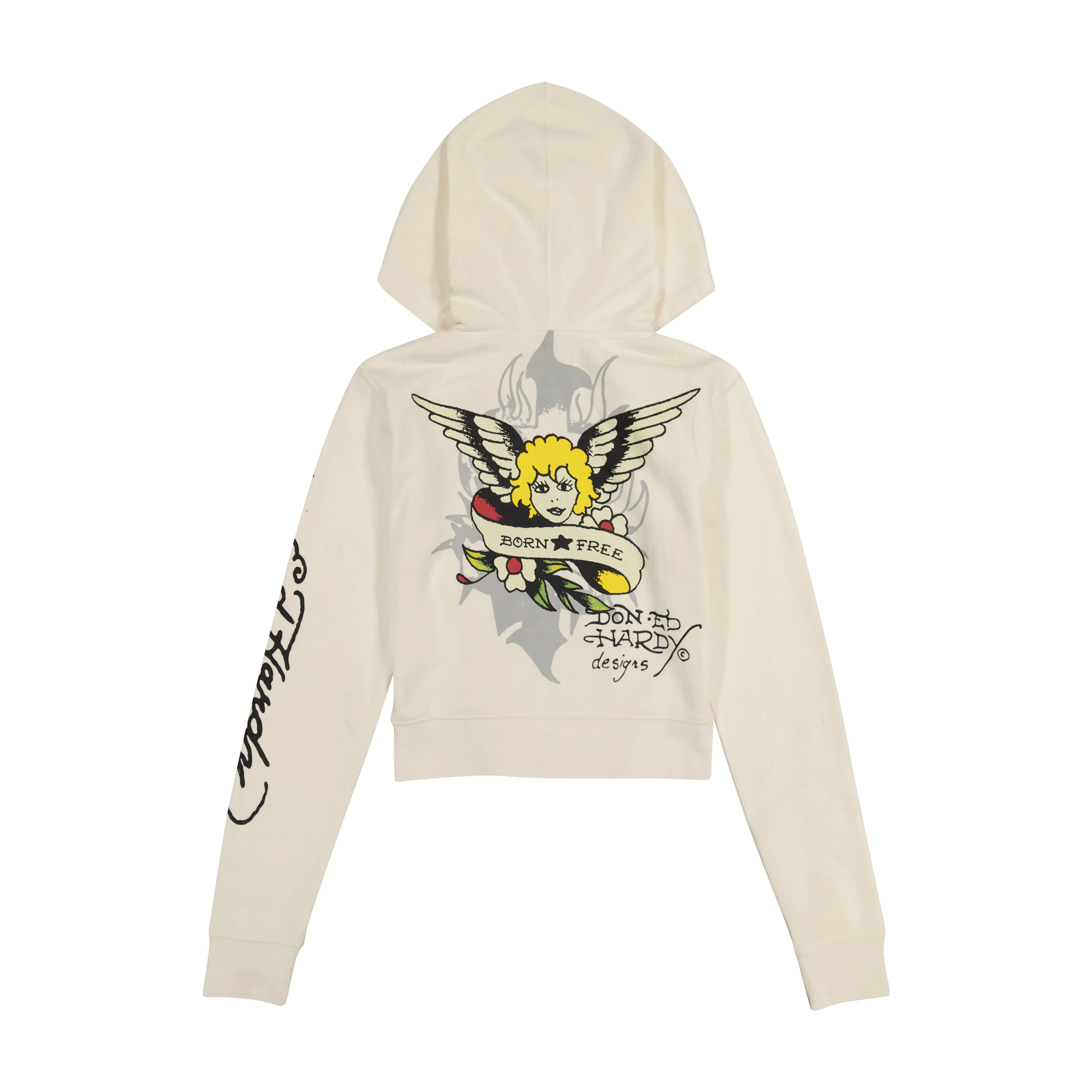 Sacred Heart Cropped Hoodie sold by Ed Hardy product image thumbnail 2