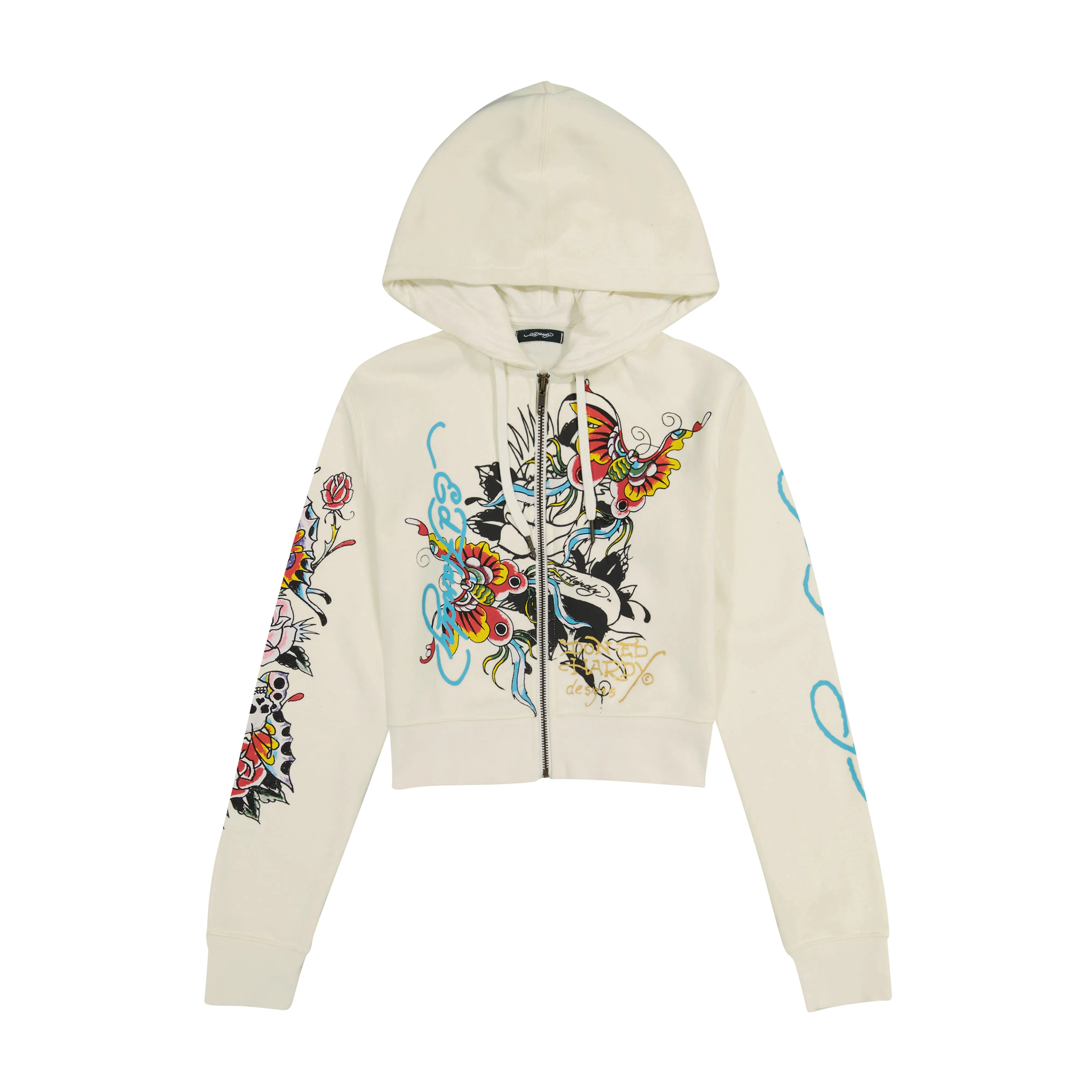 Butterfly Cropped Hoodie sold by Ed Hardy