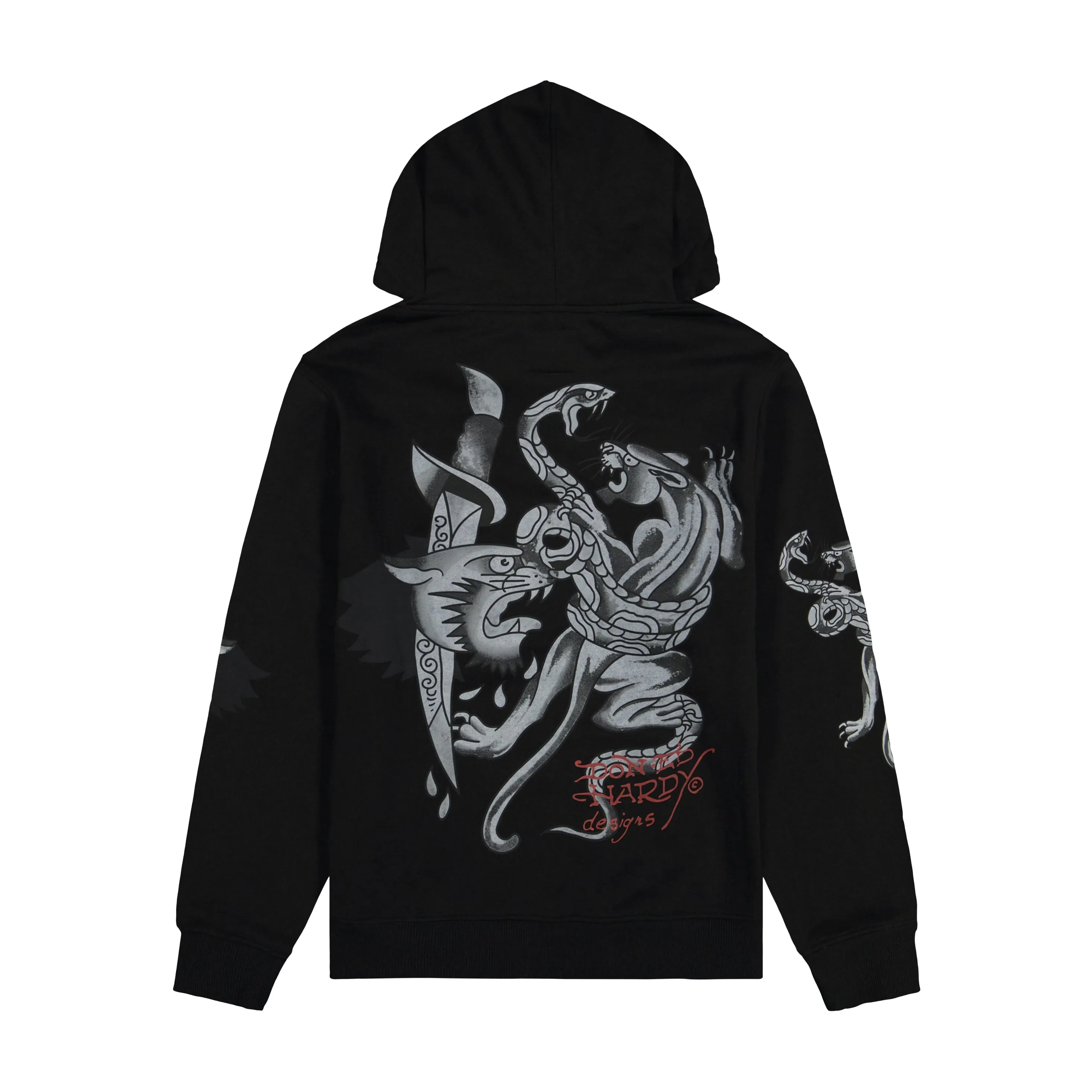 Panther Fleece Zip Front Hoodie sold by Ed Hardy product image thumbnail 2