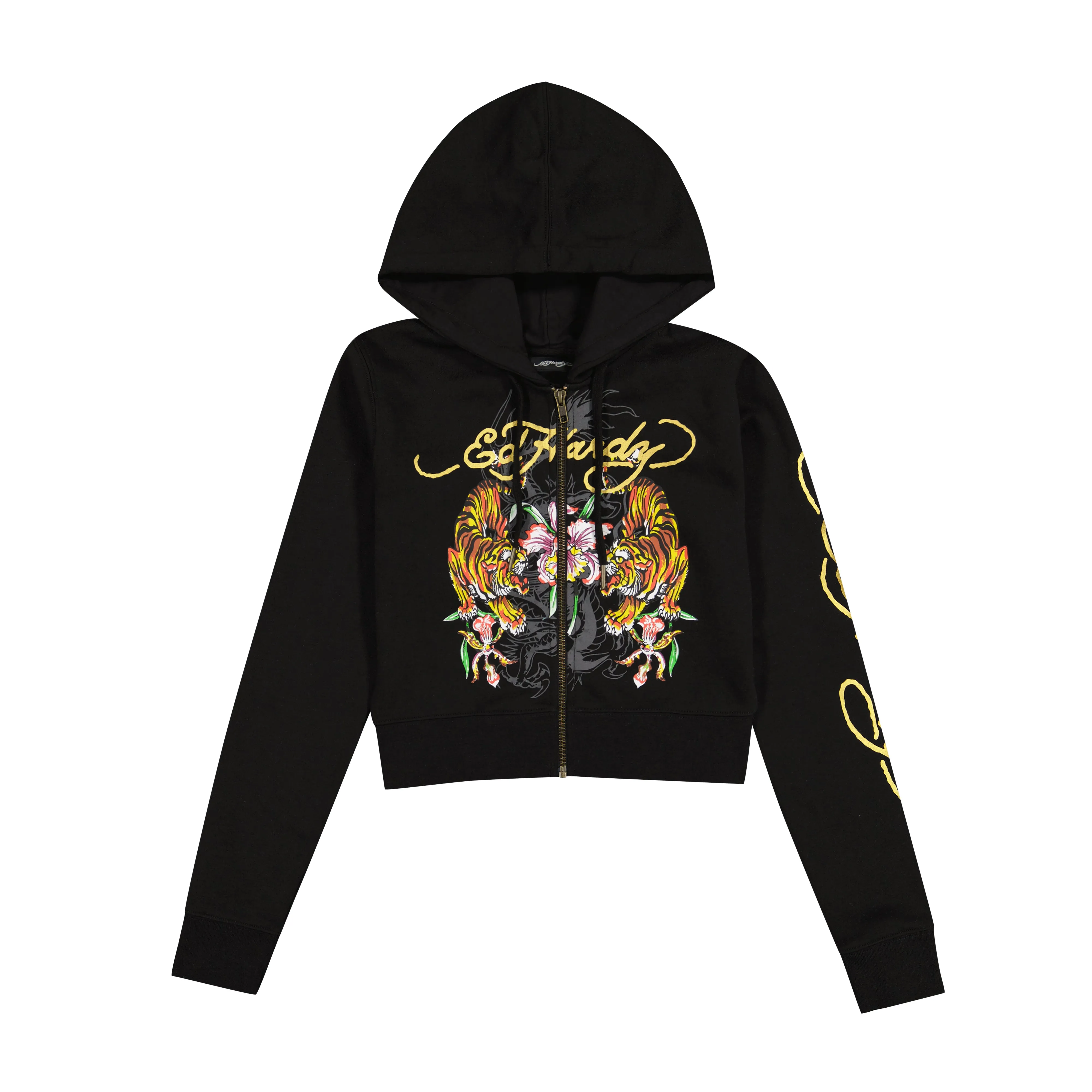 Tigers Cropped Hoodie sold by Ed Hardy