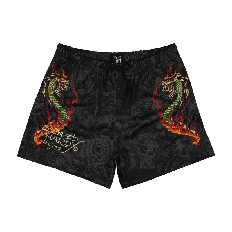 Cobra Flame Mesh Short sold by Ed Hardy