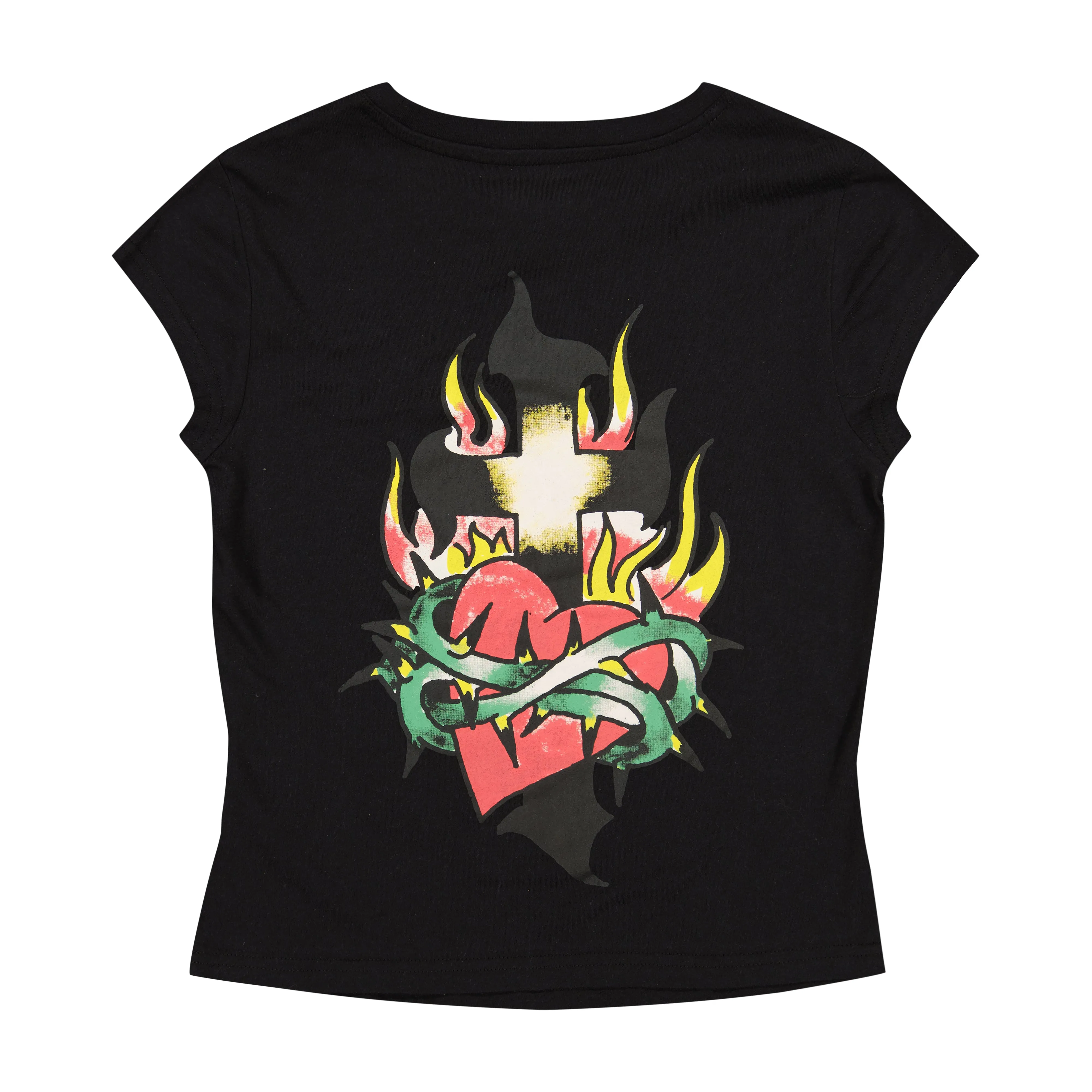 Cross Heart Cap Sleeve Tee sold by Ed Hardy