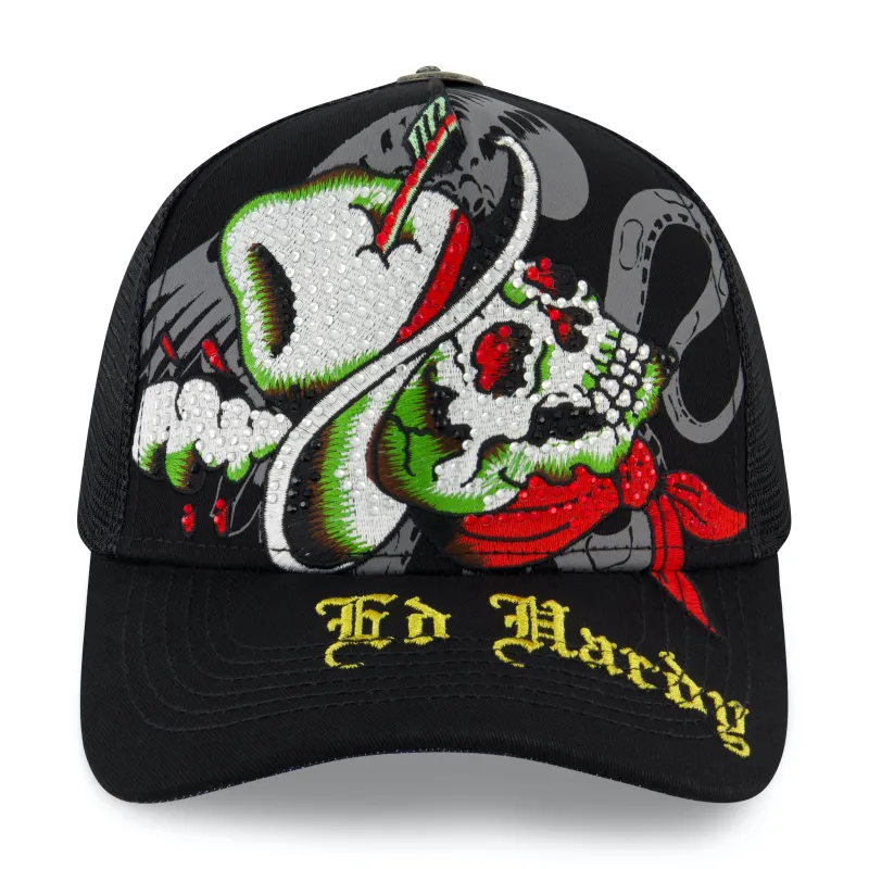 Cowboy Skull Trucker Hat sold by Ed Hardy
