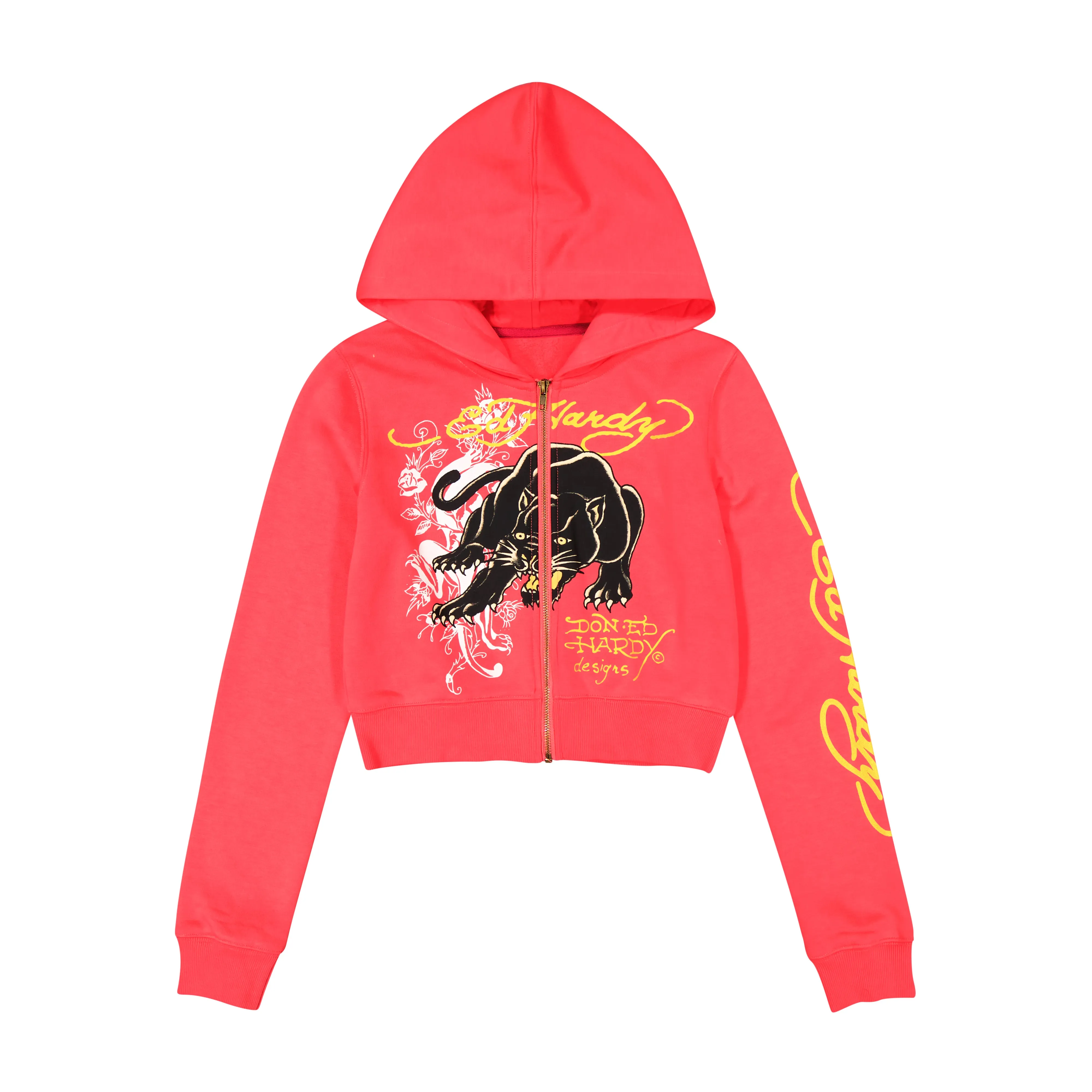 Panther Cropped Hoodie sold by Ed Hardy