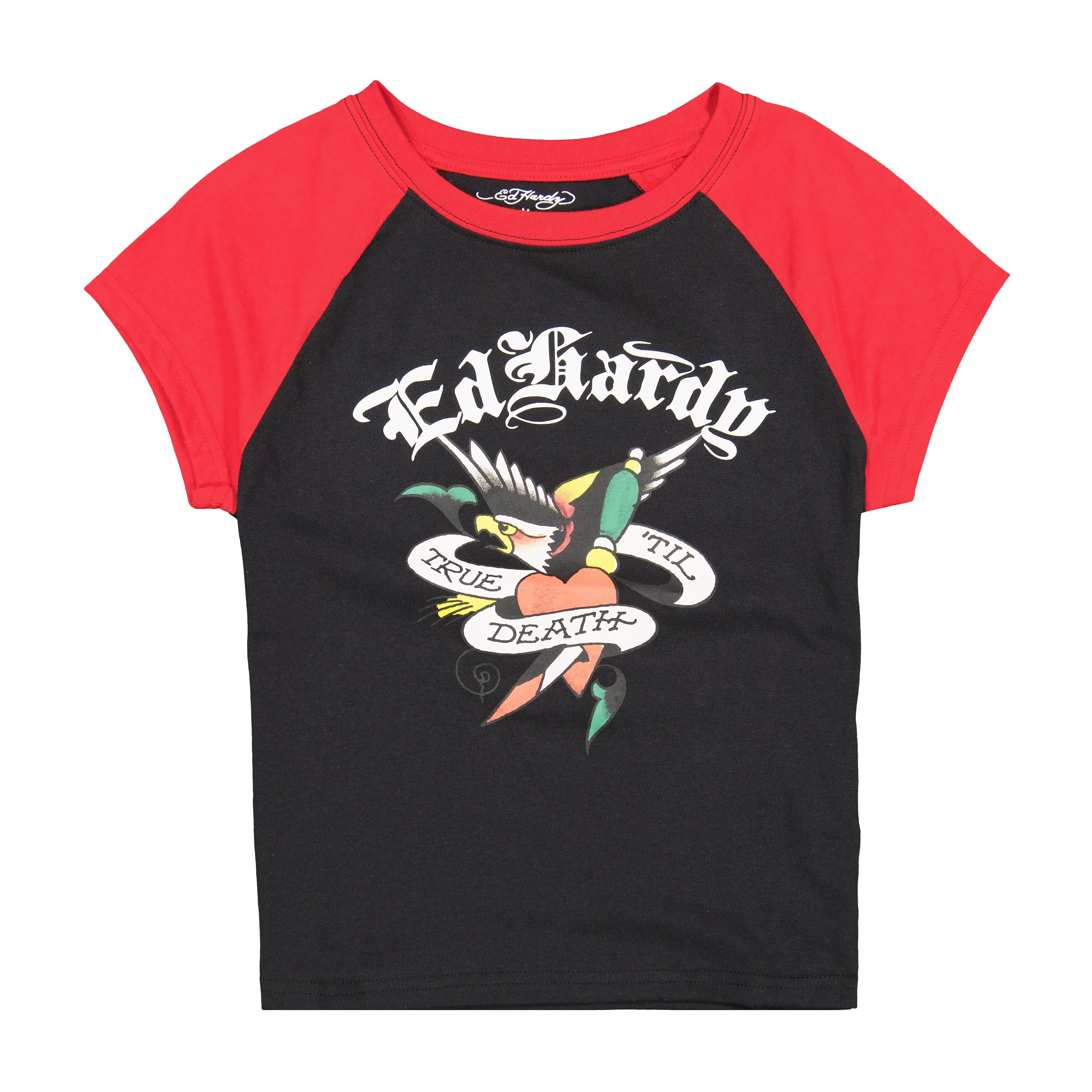 True Eagle Raglan Cap Sleeve Tee sold by Ed Hardy