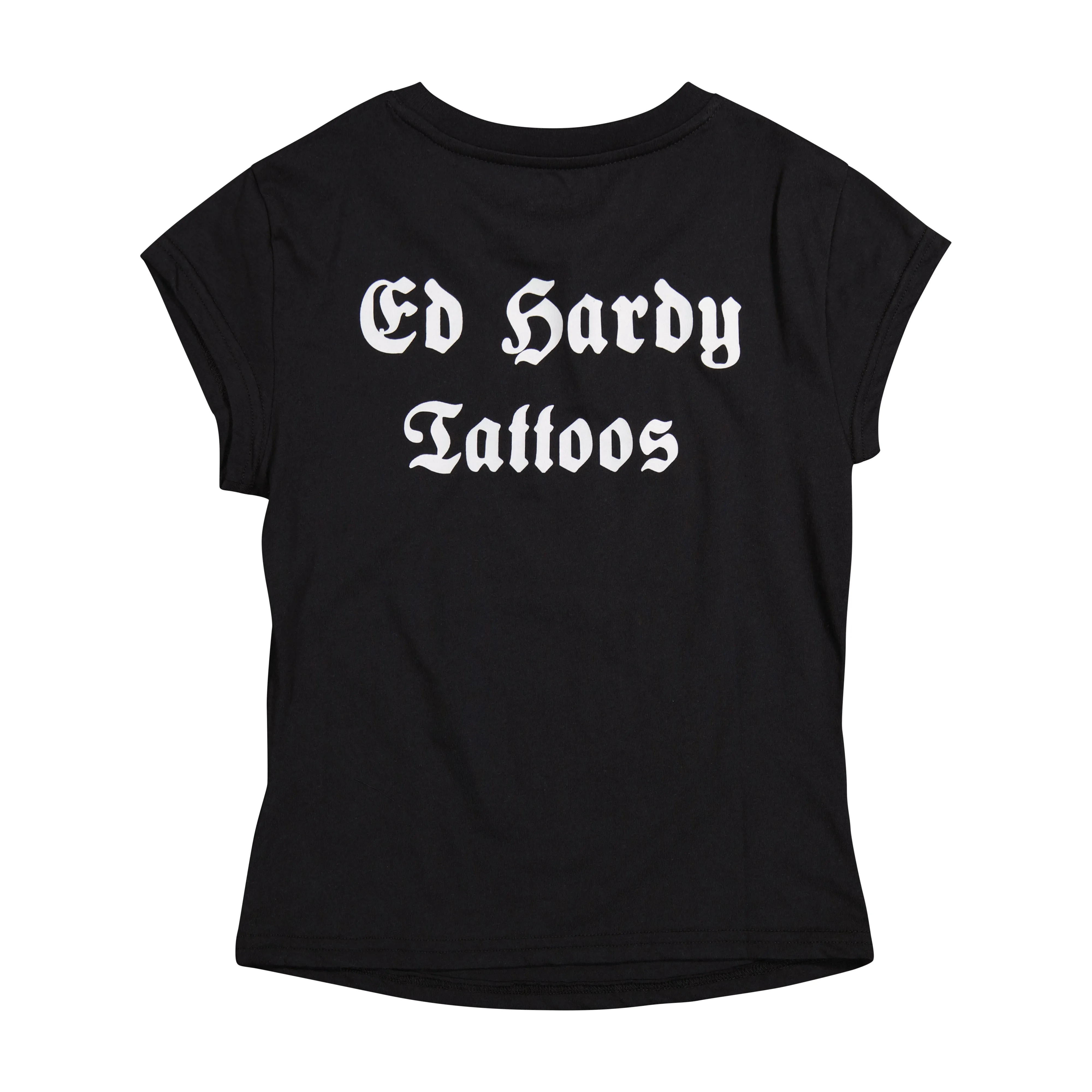 Black Rose Rhinestone Cap Sleeve Tee sold by Ed Hardy product image thumbnail 2
