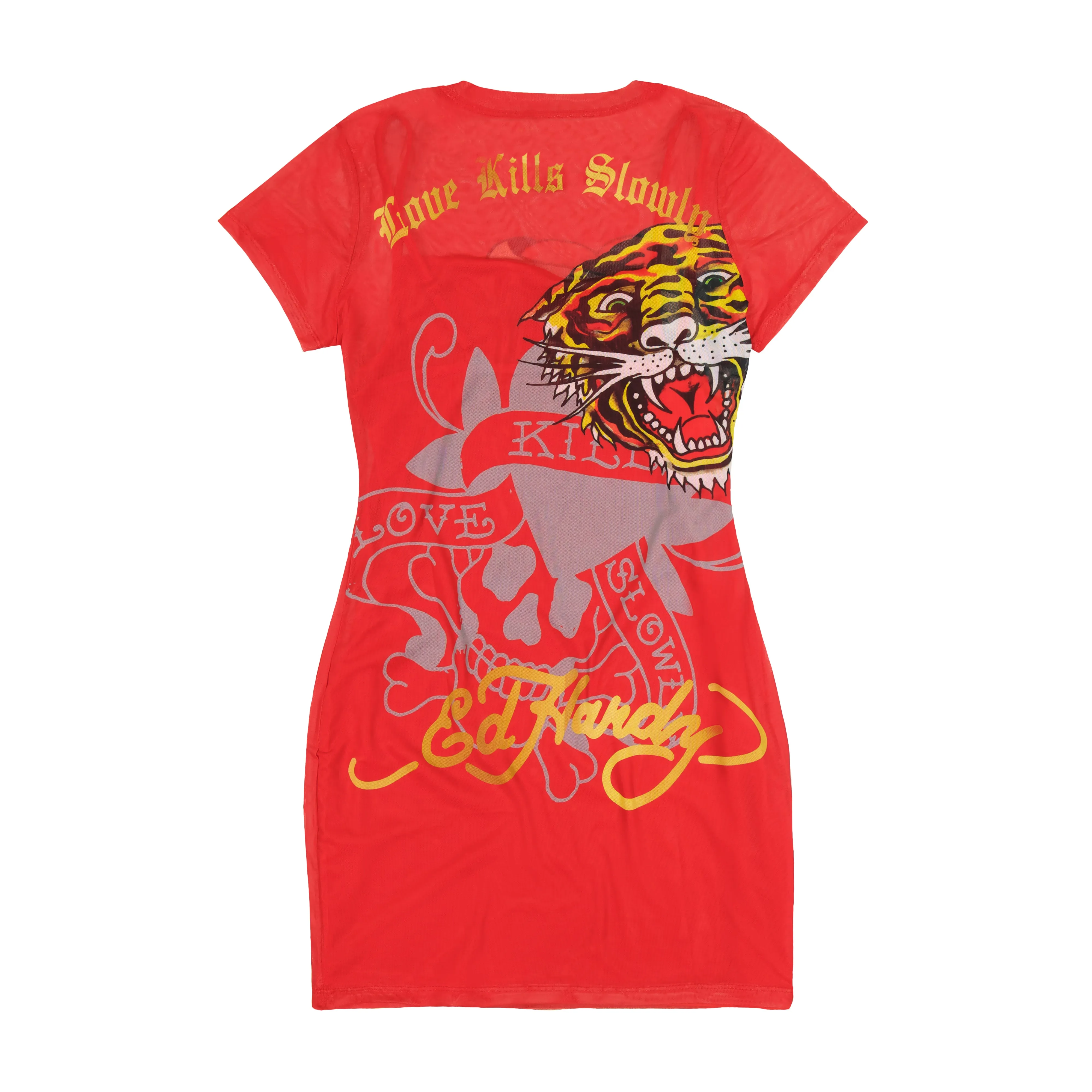 Skull Dagger Mesh Tee Dress sold by Ed Hardy product image thumbnail 2