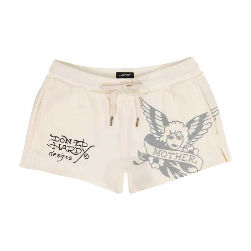 Sacred Heart Fleece Short sold by Ed Hardy