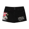 LKS Skull Denim Skirt sold by Ed Hardy
