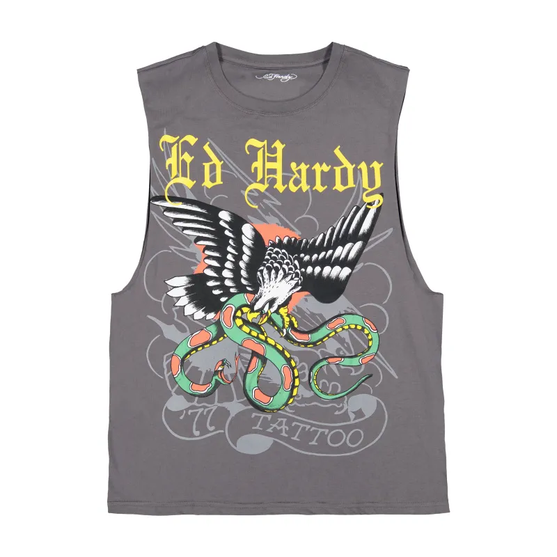 Eagle Snake Cut Off Tee sold by Ed Hardy