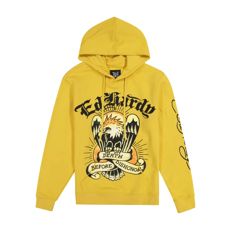 Death Before Dishonor Fleece Pullover Hoodie sold by Ed Hardy
