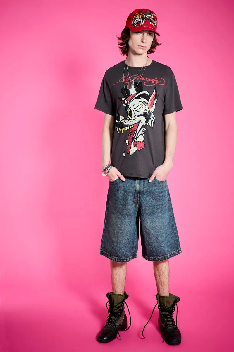 Wolf Head Throwback Rhinestone Tee sold by Ed Hardy product image thumbnail 2