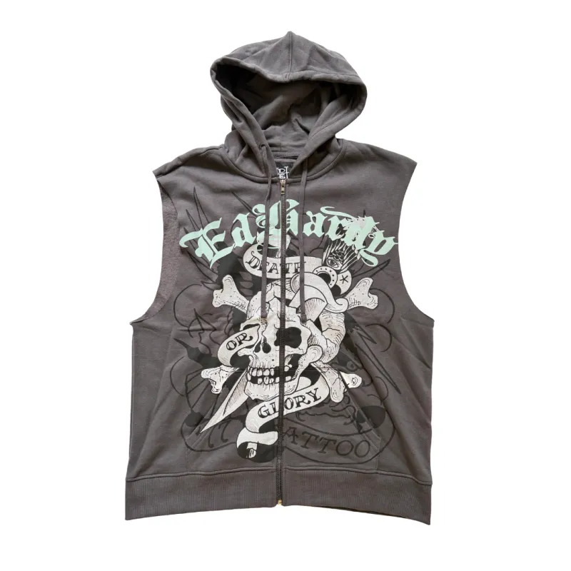 【Trapstar London】SCRIPT HOODIE フーディ パーカー Trapstar x Ed Hardy Script Hoodie - Black/Red | Parallel