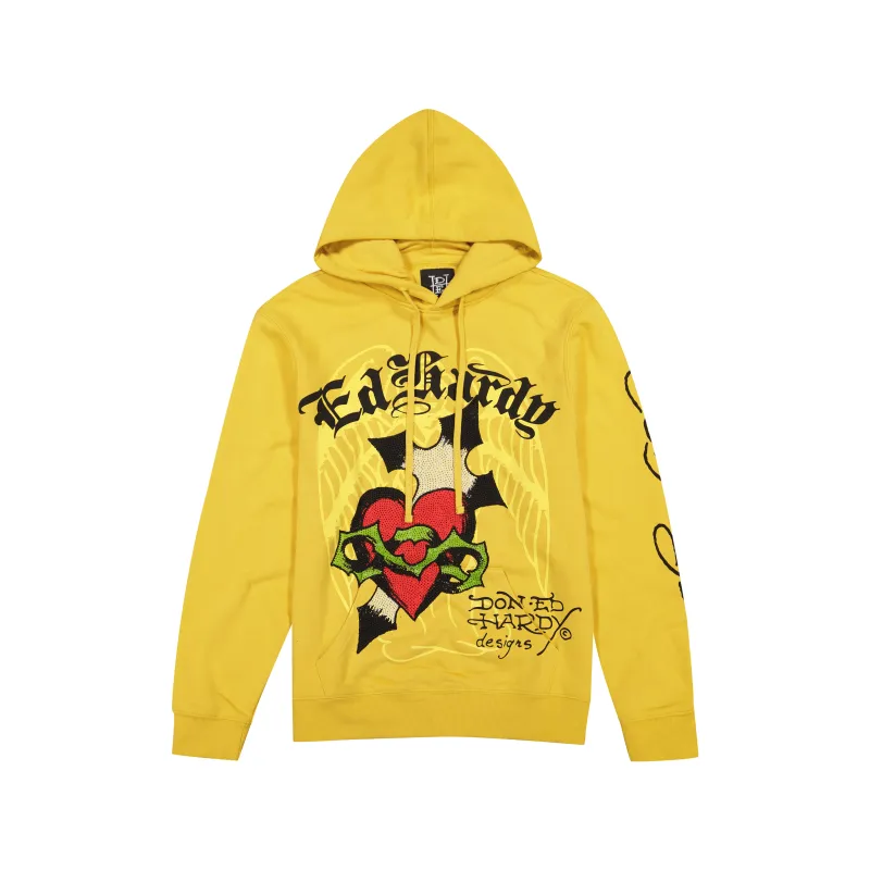 Sacred Heart Men's Hoodie sold by Ed Hardy