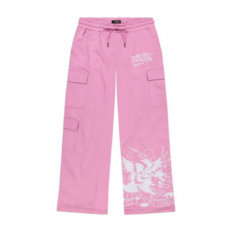 Flower Skull Cargo Sweatpants sold by Ed Hardy