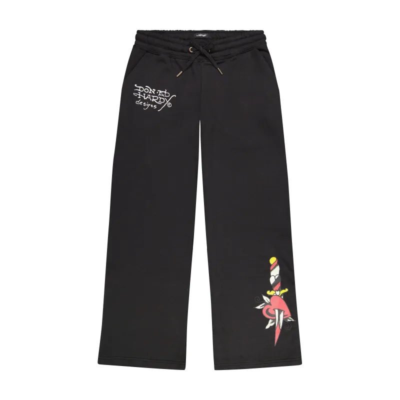 Dagger Heart Sweatpants - Black sold by Ed Hardy