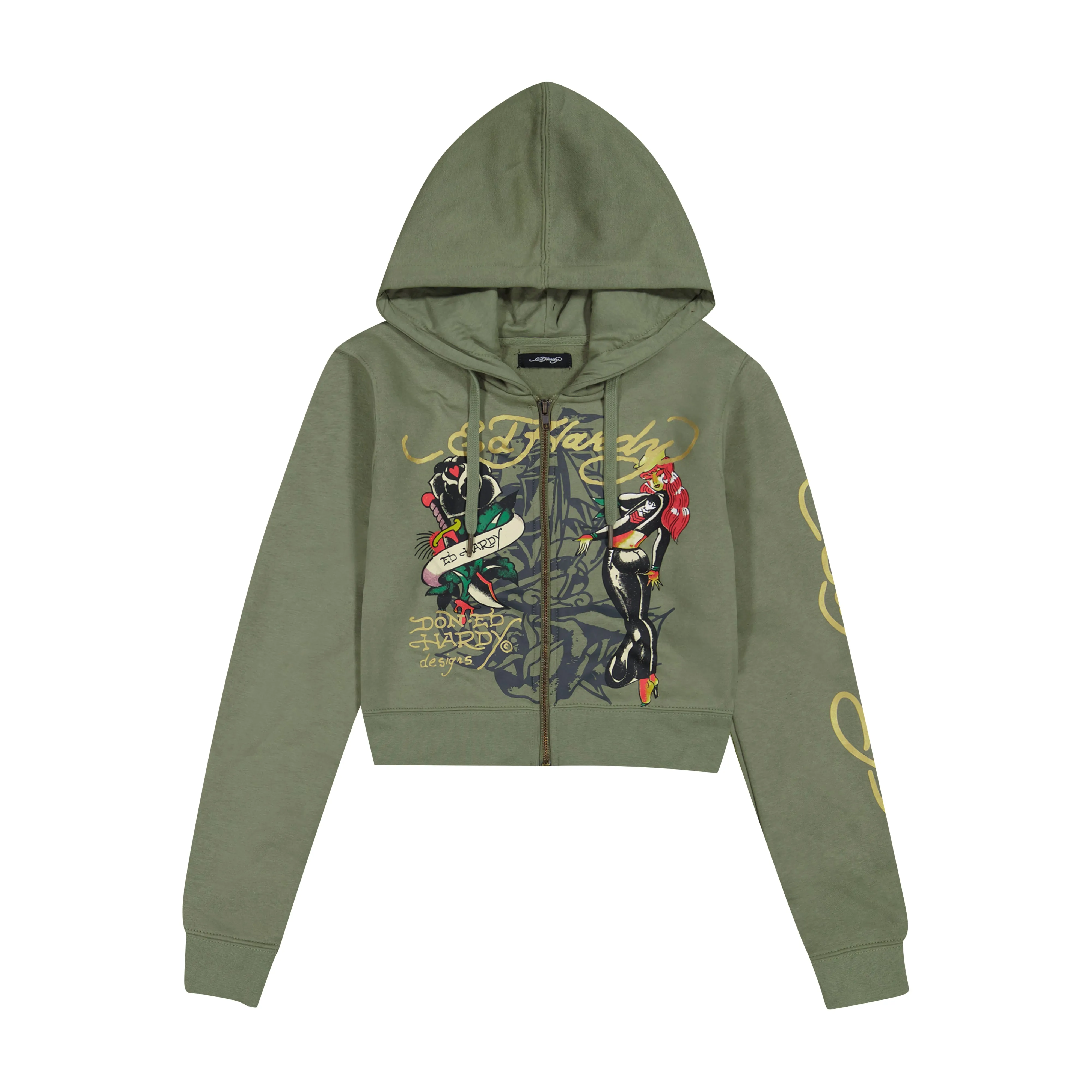 Hello Sailor Zip Front Hoodie sold by Ed Hardy