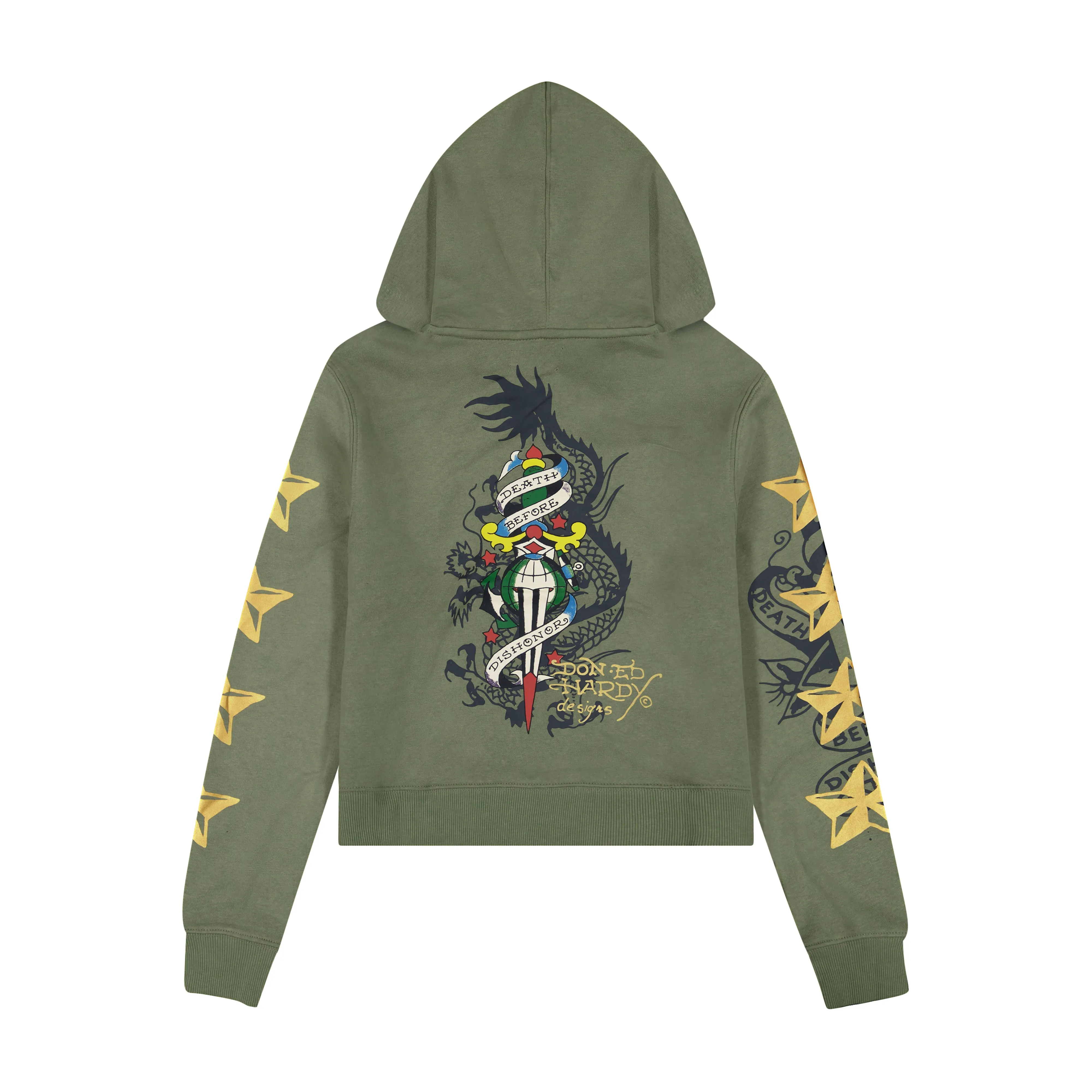 Cobra Flame Zip Front Hoodie (Relaxed) sold by Ed Hardy product image thumbnail 2