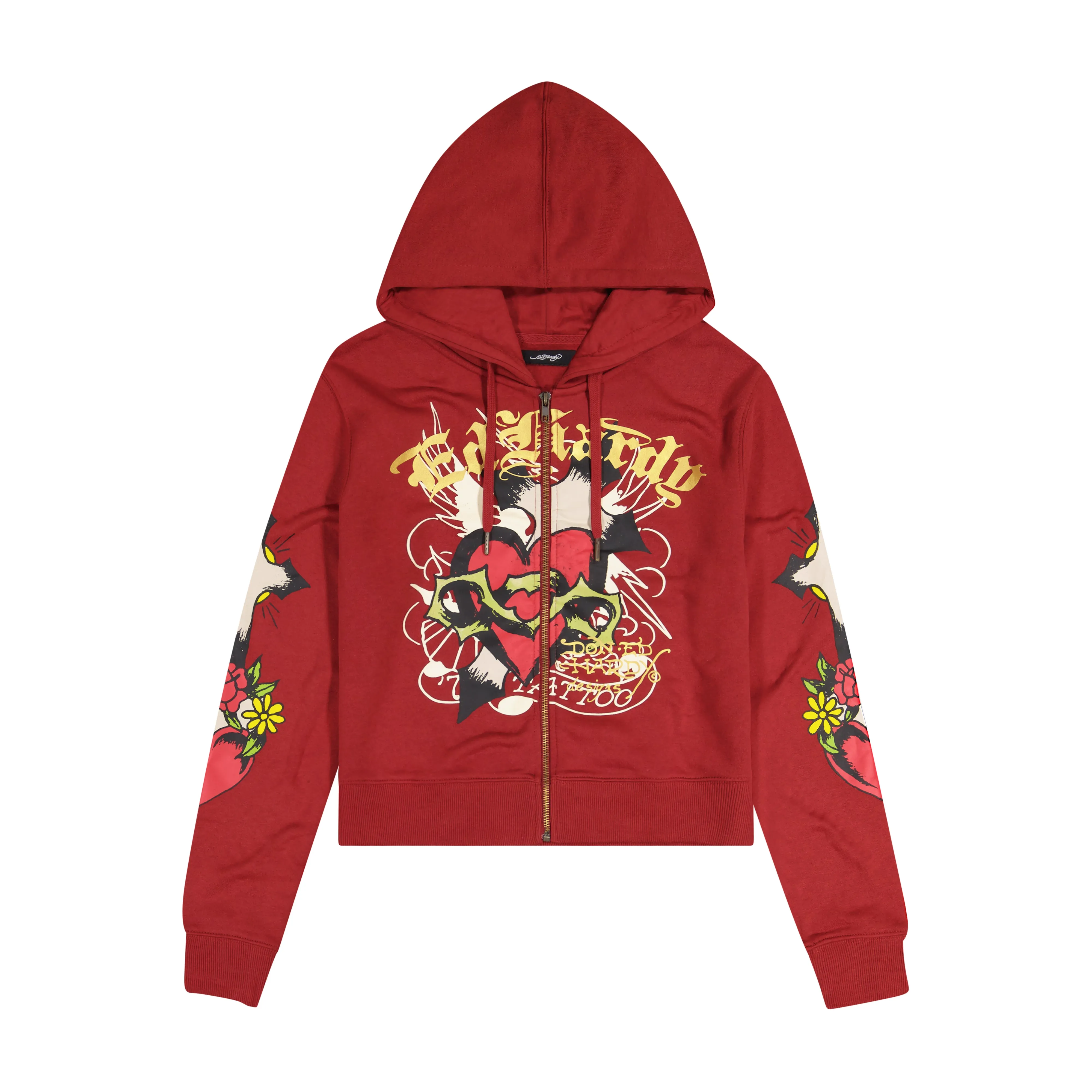 Sacred Heart Zip Front Hoodie (Relaxed) sold by Ed Hardy