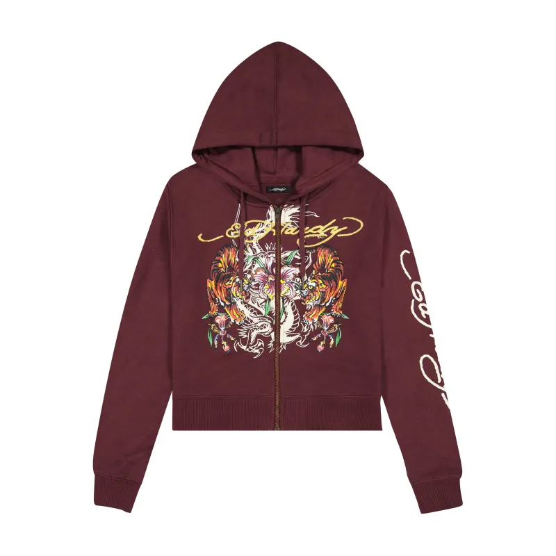 Tigers Zip Front Hoodie (Relaxed) sold by Ed Hardy