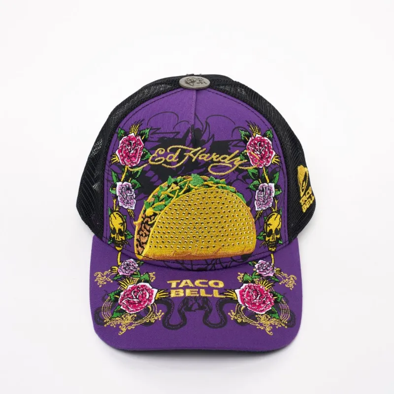 PLUS Chrome Hearts King Taco Trucker Hat Blue/White | Parallel