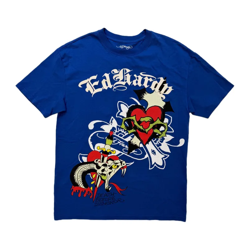 Cross Heart Boxy Tee sold by Ed Hardy