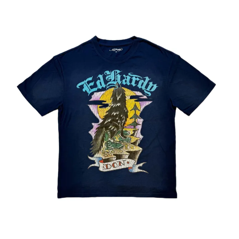 Wolf Boxy Tee sold by Ed Hardy
