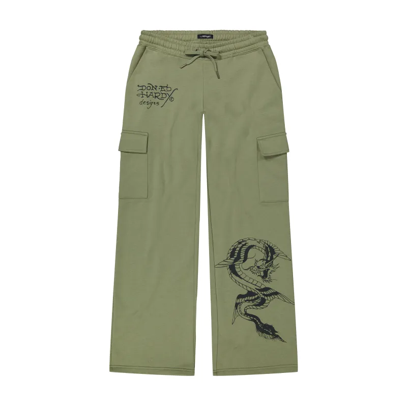 Dragon Dagger Cargo Sweatpants sold by Ed Hardy