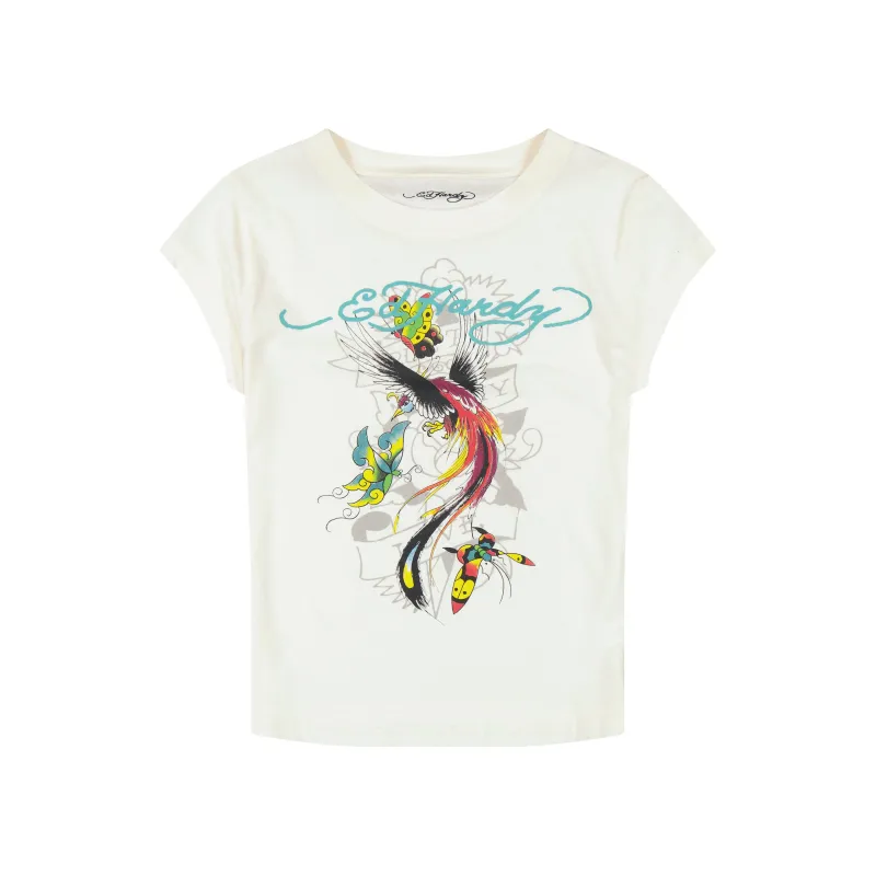 Phoenix Cap Sleeve Tee sold by Ed Hardy