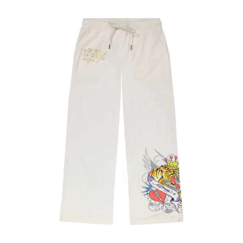 Tiger Crown Velour Sweatpants sold by Ed Hardy
