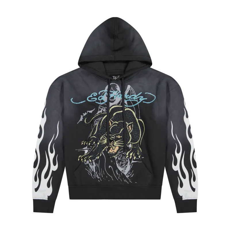 Panther Fleece Hoodie sold by Ed Hardy