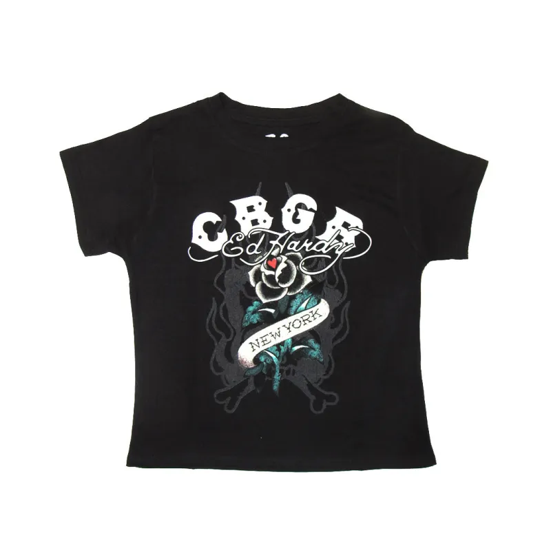 CBGB NY Rose Cap Sleeve Tee sold by Ed Hardy