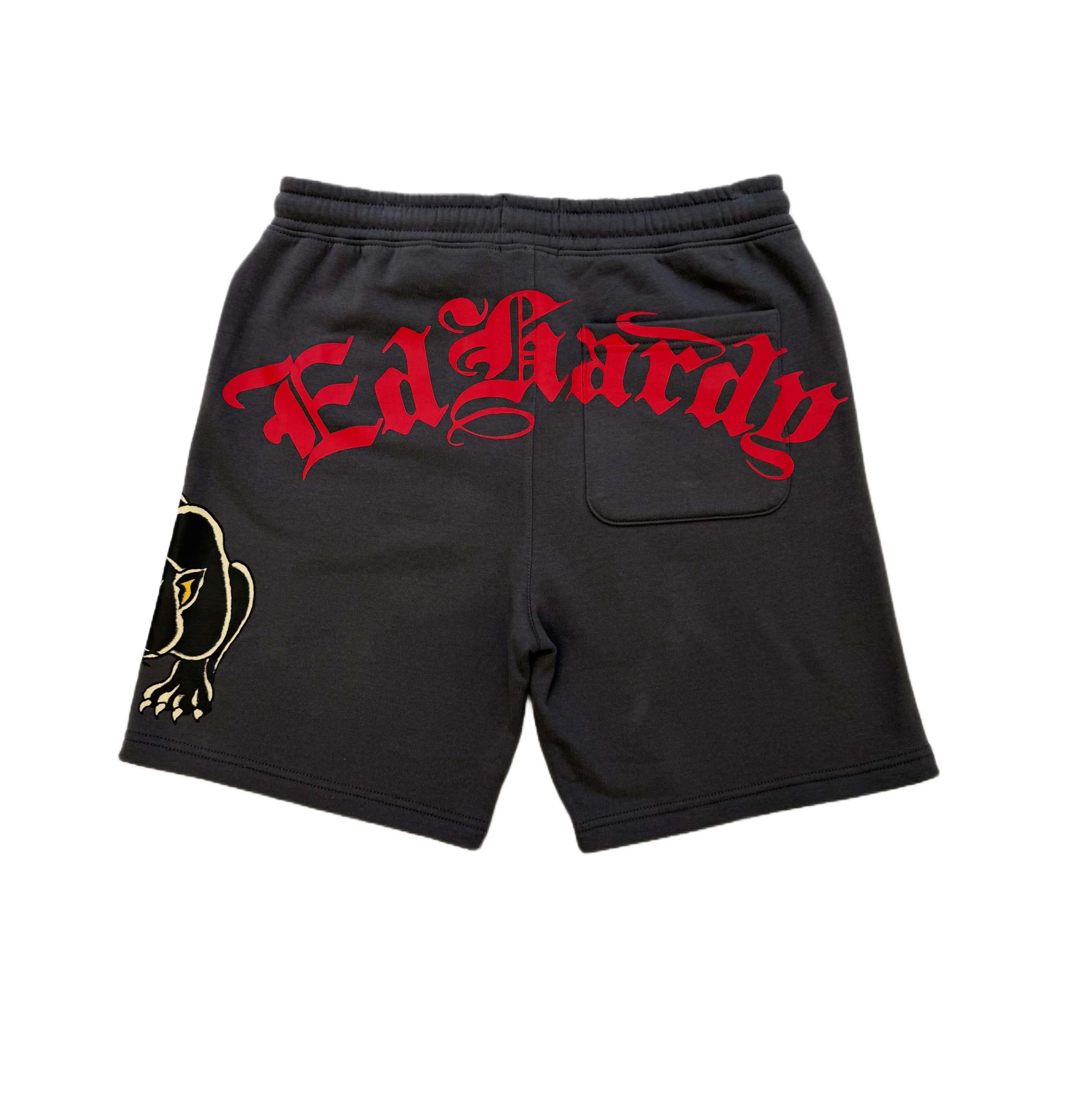Panther Skull Fleece Short - Charcoal sold by Ed Hardy product image thumbnail 2