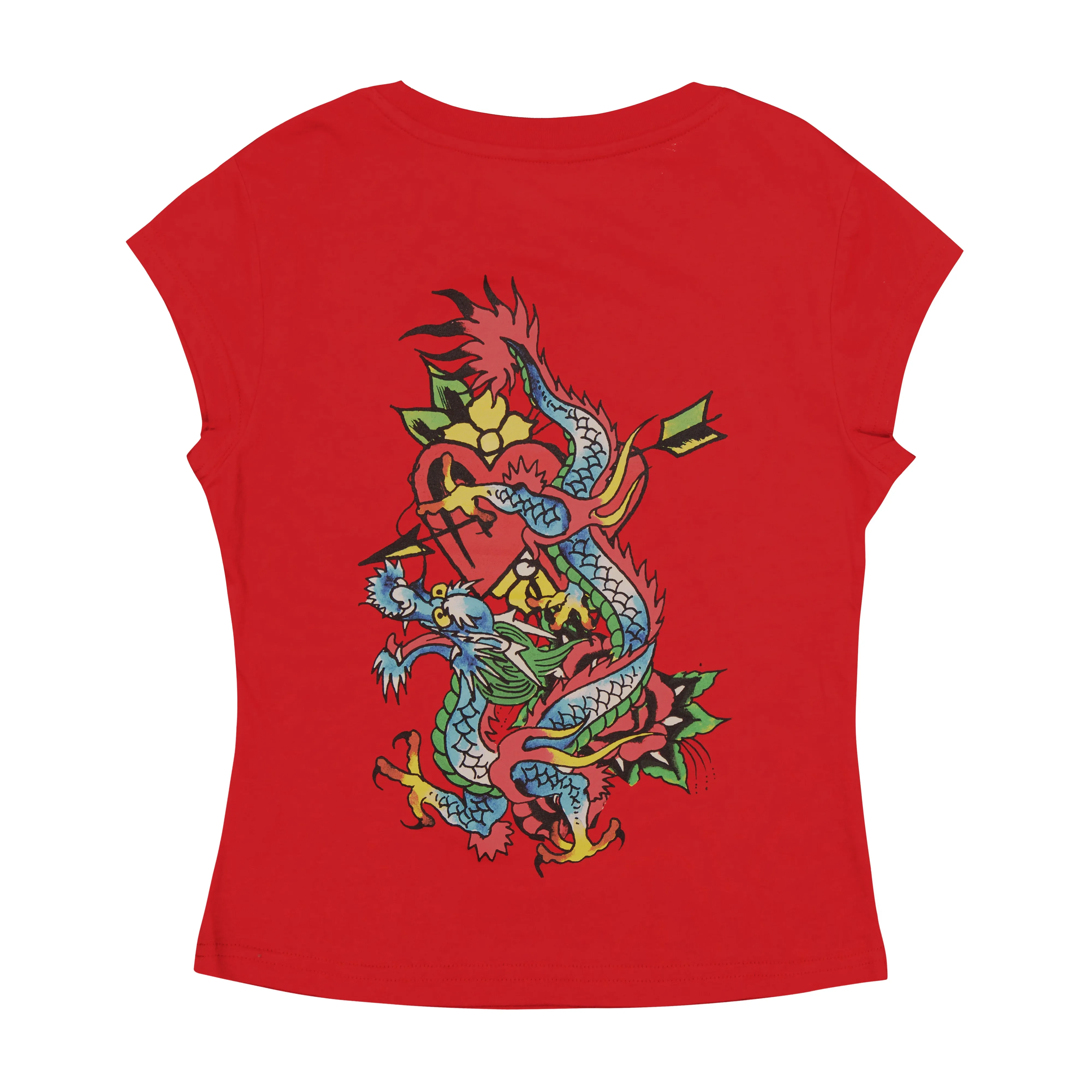 Dragon Cap Sleeve Tee - Cherry sold by Ed Hardy