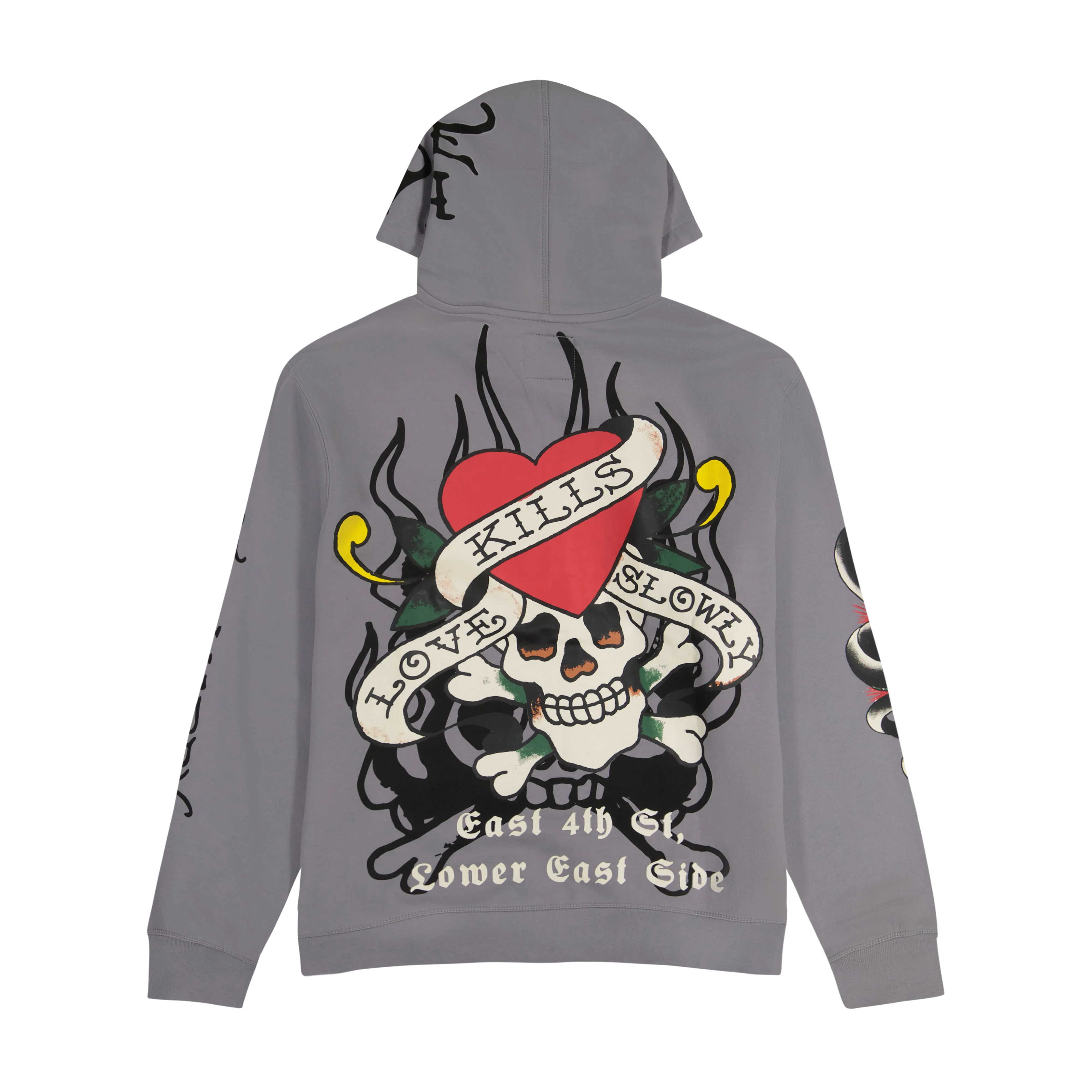 LKS Skull Hoodie - Light Grey sold by Ed Hardy product image thumbnail 2