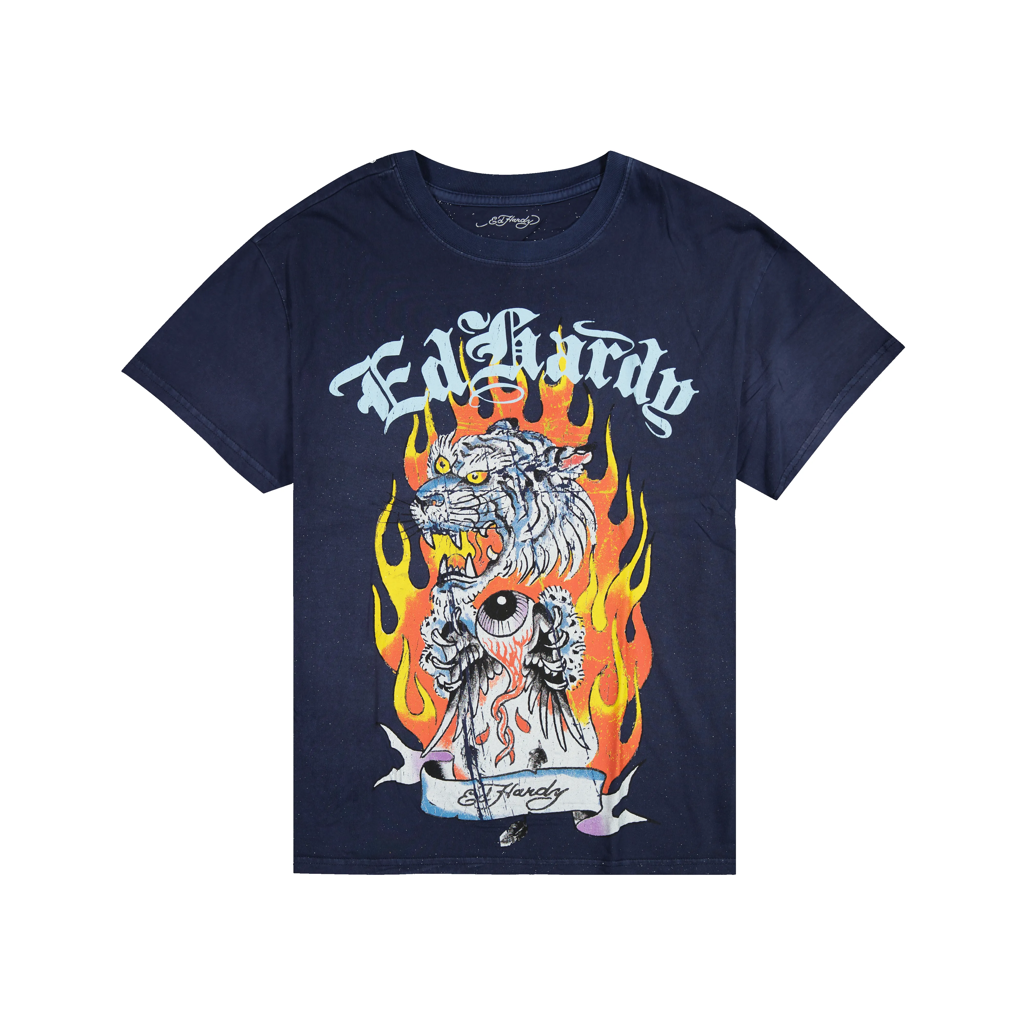 Tiger Flame Boxy Tee sold by Ed Hardy