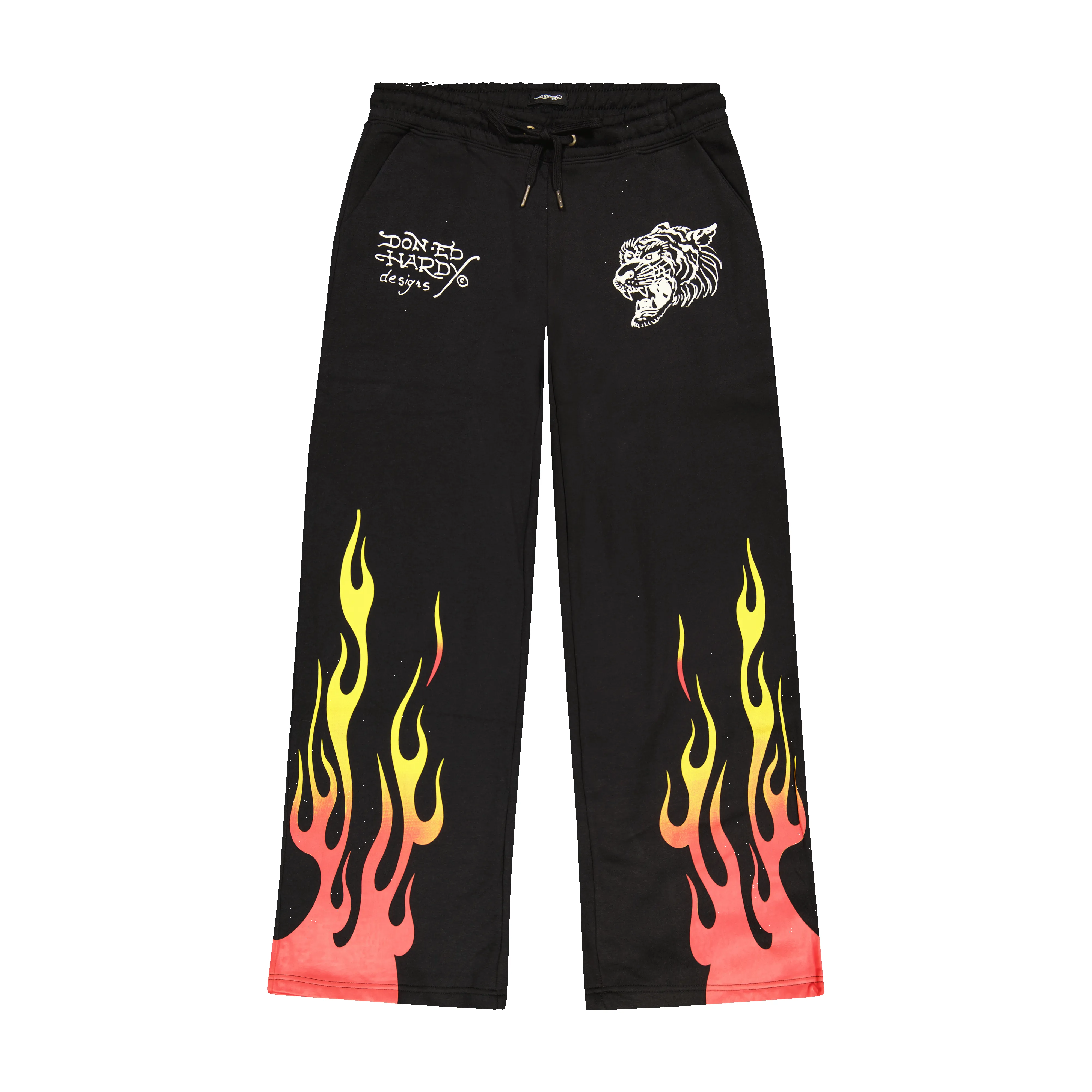 Tiger Flame Sweatpants sold by Ed Hardy