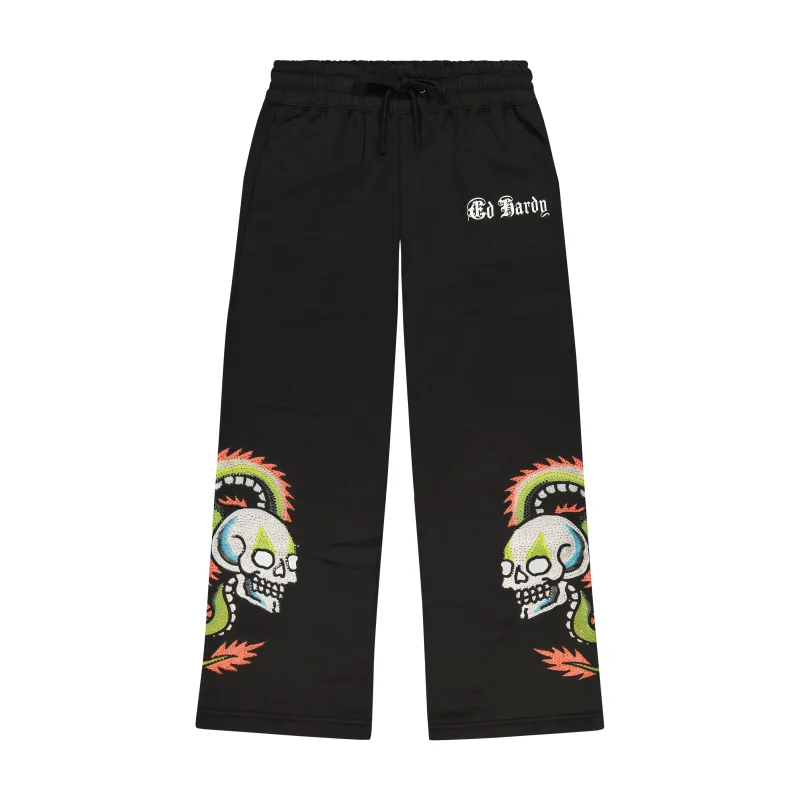 Dragon Skulls Baggy Sweatpants sold by Ed Hardy