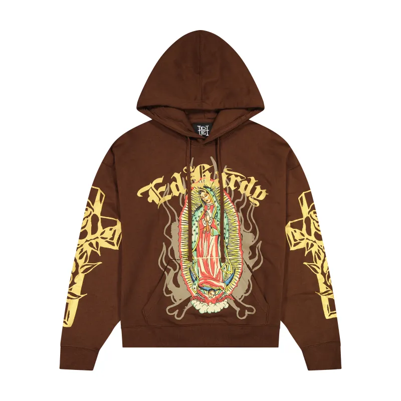 Mary Boxy Fleece Hoodie sold by Ed Hardy