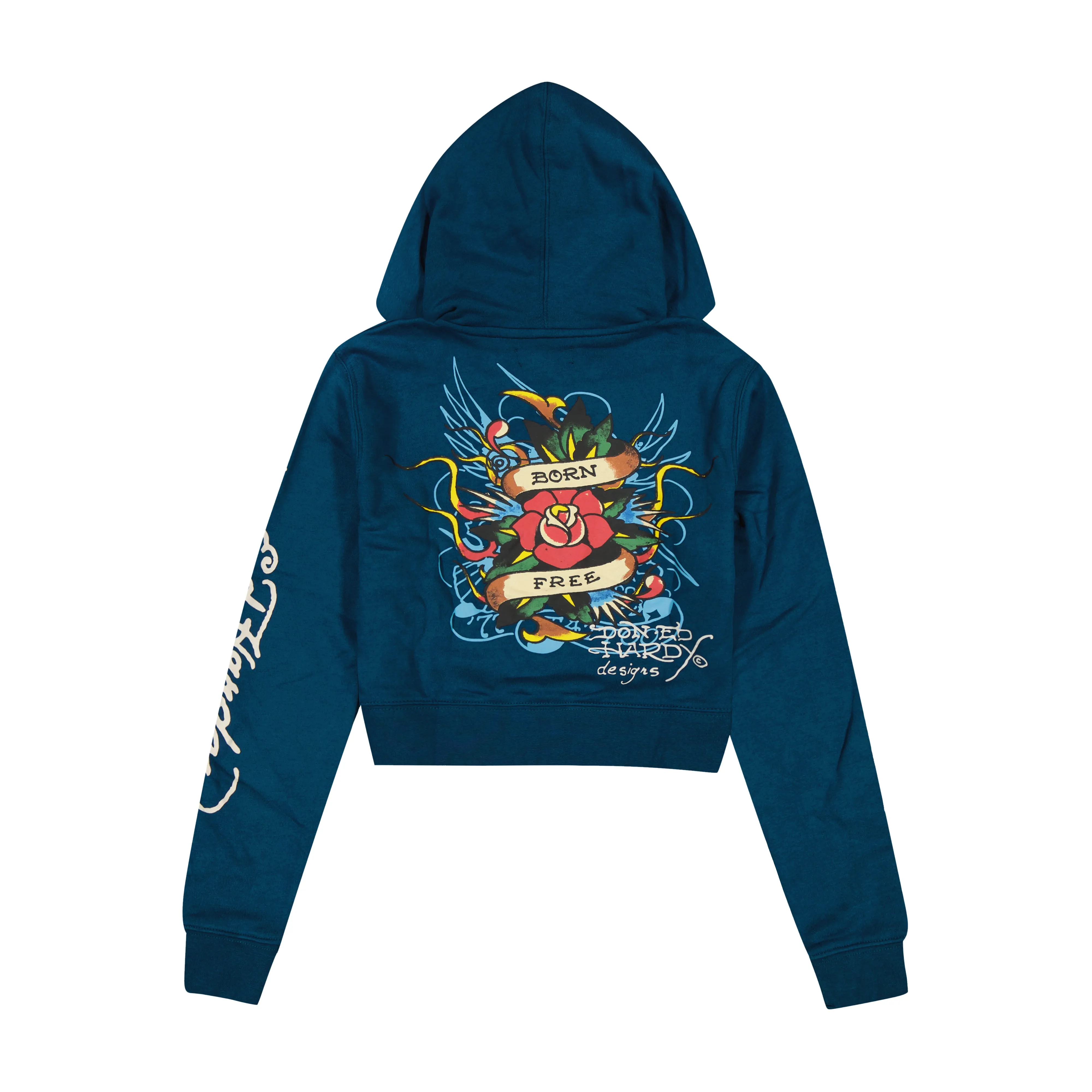 Flame Rose Zip Front Hoodie sold by Ed Hardy product image thumbnail 2